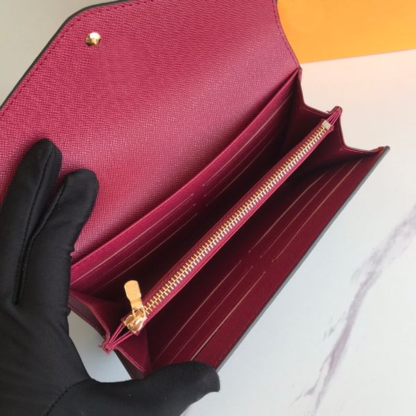 

famous brand new sarah wallet canvas long wallet purse card holder checkbook money bag, Red;black