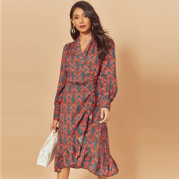 

2021 new female fashion plied spring flashlight long sleeve midi neck dress causal bands ladies dressed in scabbard hjl9, Black;gray