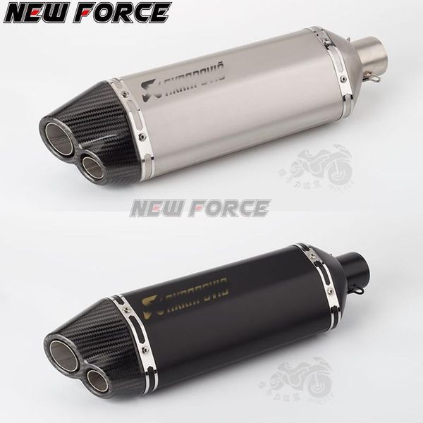 

motorcycle carbon fiber modified exhaust pipe muffler large hexagon universal xmax300 nmax155 r25 nmax 125/3001