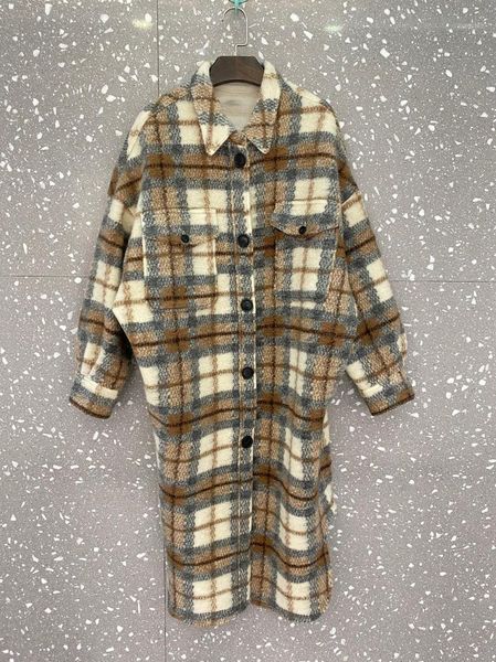 

2020 winner women casual plaid woolen jacket outerwear for ladies coat 2 color tutu1, Black