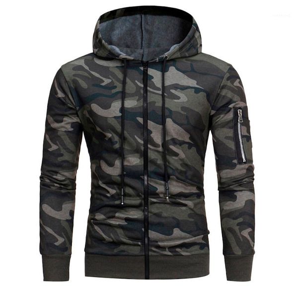 

men long sleeve camouflage outwear sweatshirts men winter sweatshirts zipper oversized hoodie pullover #4n121, Black