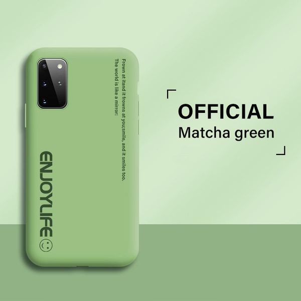 

ultra-thin cute soft liquid silicone phone case for samsung galaxy s20 s10 e s9 s8 note 10 9 plus luxury painted colorful wmtoel yyysports