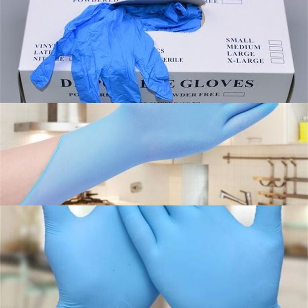 

factoryzsc8nitrile latex 5 kinds of specifications optional disposable anti-skid anti-acid gloves a grade without powder rubber fre