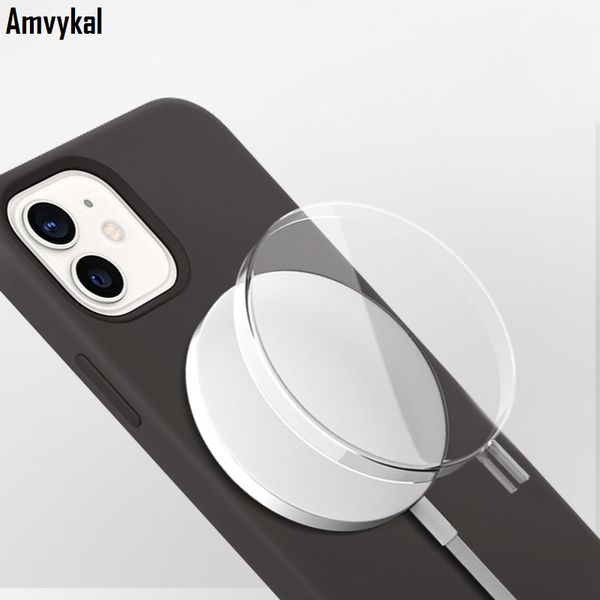 

clear plastic protective case for magsafe case cover for magsafe charger for iphone 12pro max magsafe wireless charger