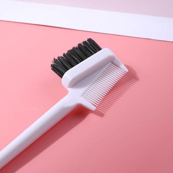 

1pc hair beauty double sided edge brush hair comb hair styling brush pin tail styling tool portable multi sqcnqv, Silver