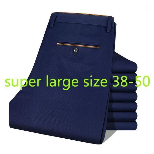 

new arrival fashion suepr large cotton dress summer thin men casual pants full length plus size 38 40 42 44 46 48 501, Black