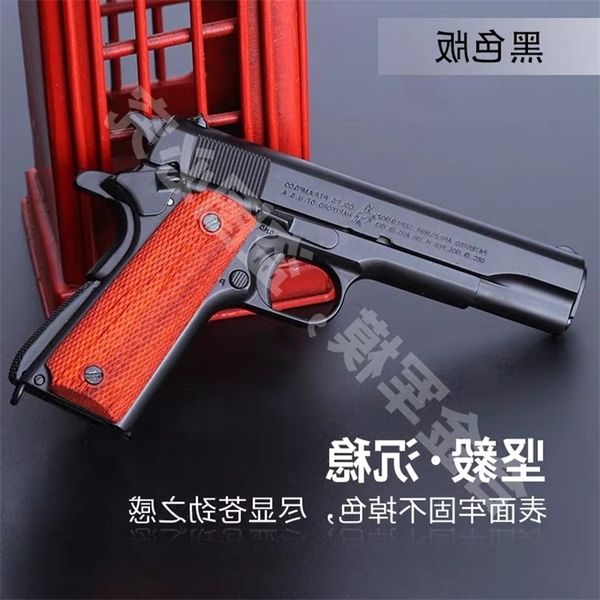

231 to 2.05 alloy military m1911 boy toy shell throwing metal model gun detachable and non launching