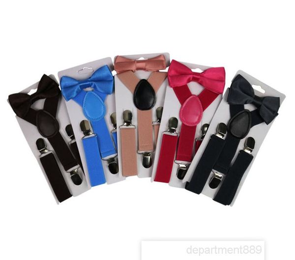 

пояс bowtie set candy color kids подвески галстуки регулируемые девушки мальчики boys supender свадьба аксессуары для пива owc3611