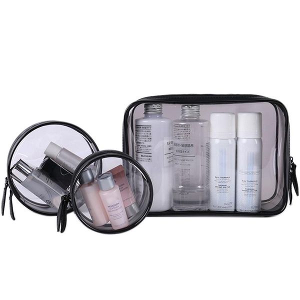 

transparent pvc storage bags travel organizer clear makeup bag femal cosmetic bag beauty case toiletry pouch wash bags