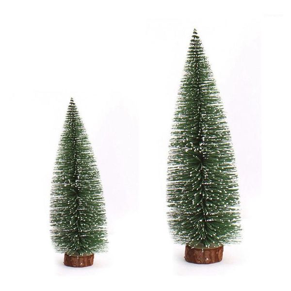 

2 pcs mini christmas tree a small pine tree placed in the deskchristmas decoration for home xmas, 15cm & 25cm1