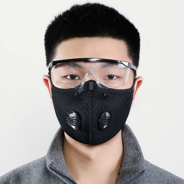 

dust/gas with 2020 dust cover, mesh cycling outdoor smog protection for men and women adjustable respirator mask