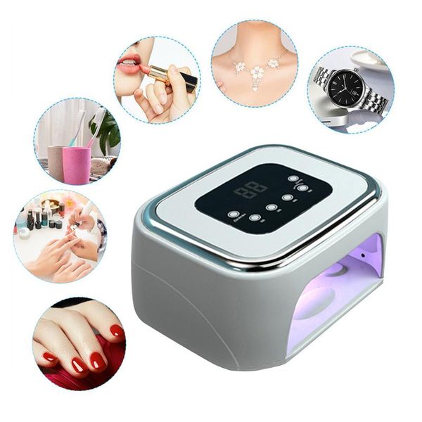 

uv 42led sterilizing lamp nail drying varnish 80w nails dryer manicure timer for home caring nail protection supply
