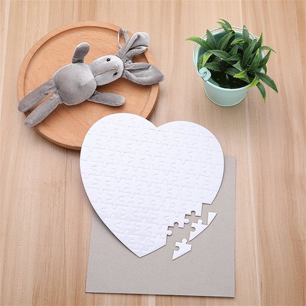 

jigsaw puzzle printing heart papers sublimation blank consumables material smooth paper transfer gift for boys girls baby 2 3xm c2