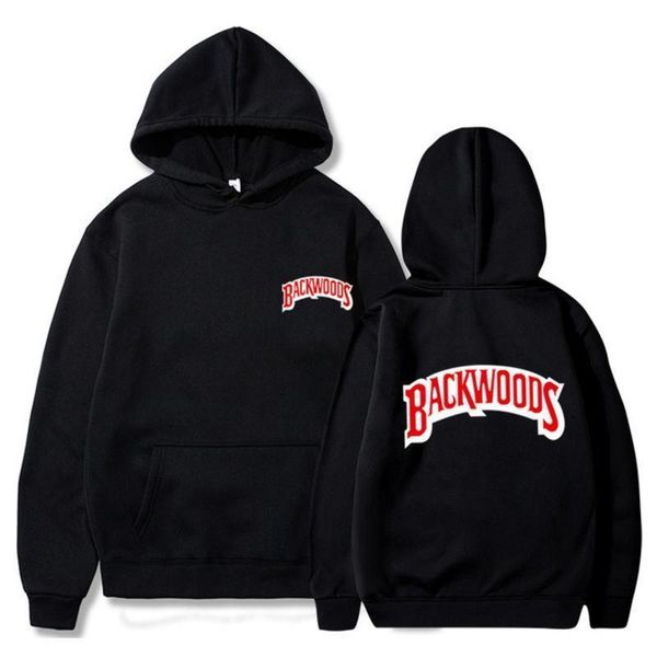 

el tornillo manguito de hilo hoodies streetwear backwoods hoodie sudadera hombres moda otoo invierno hip hop toodie pullover, Black