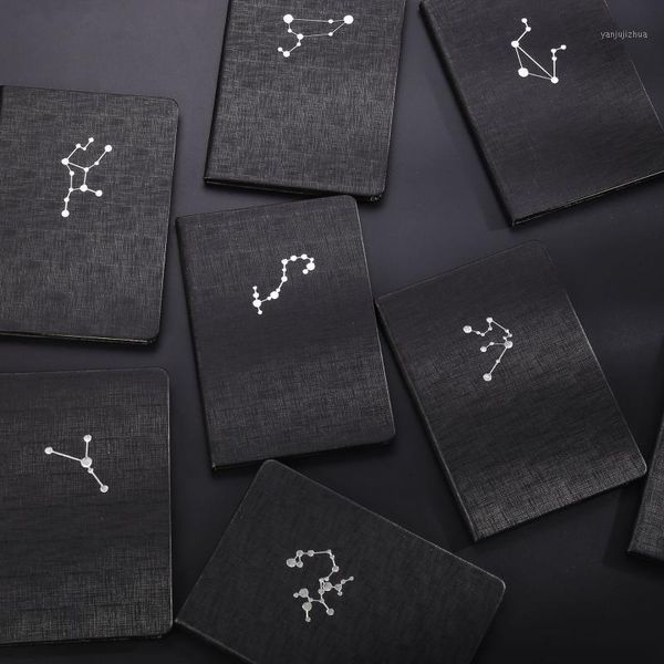 

twelve constellations notebook gilding book planner for aries libra pisces aquarius scorpio capricornus leo sagittarius virgo1, Purple;pink