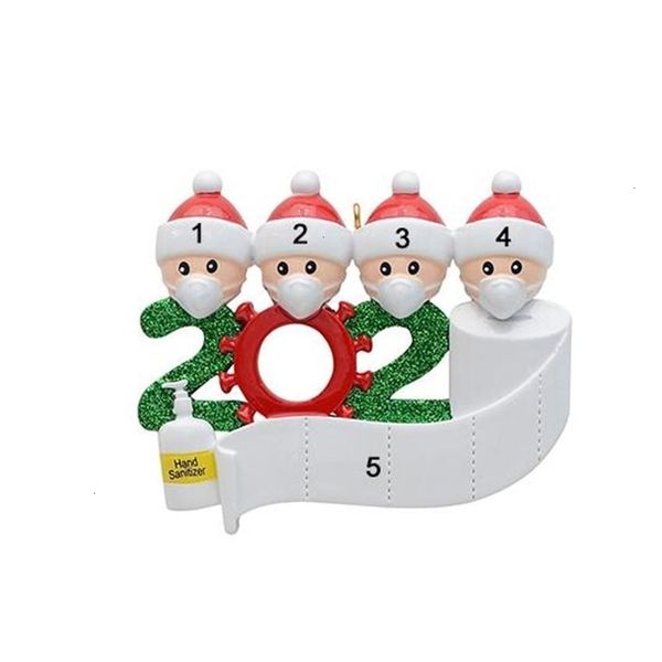 

2020 quarantine christmas birthdays party decoration gift dhl product personalized family of 2 3 4 5 6 7 ornament pandemoutletmt13