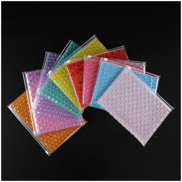 

reusdasble pvc valentine day birthday present heart shape bubble shockproof film transparent mailer gift packaging bag dhd2876