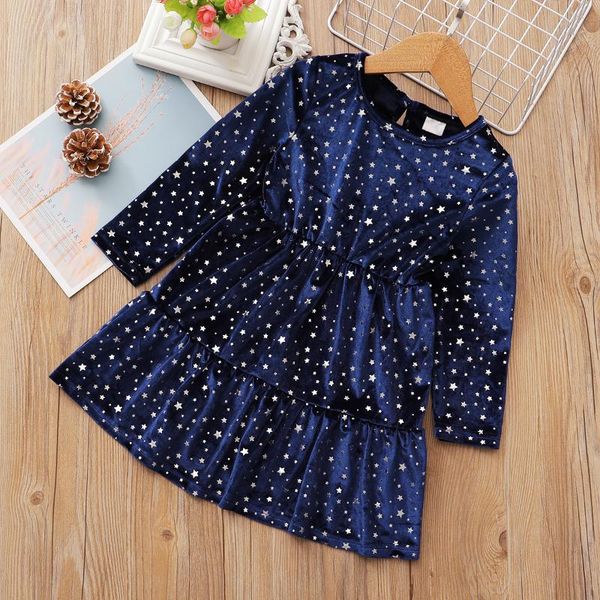 

малыш девушка бархатное звездное платье, Red;yellow