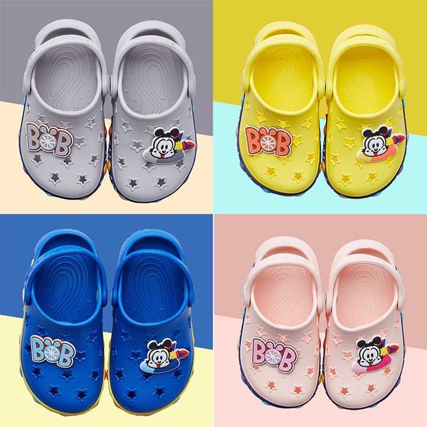 

three ale fashion kids slip on casual beach chirld waterproof shoes boy girl classic nursing clogs baby slippers sandals, Black