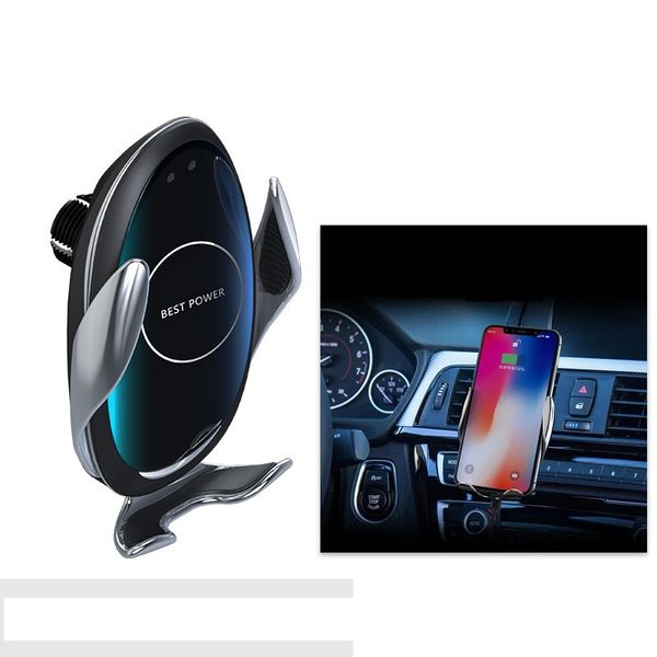 

10w infrared sensor mobile phone stand car wireless charger(zdj33)