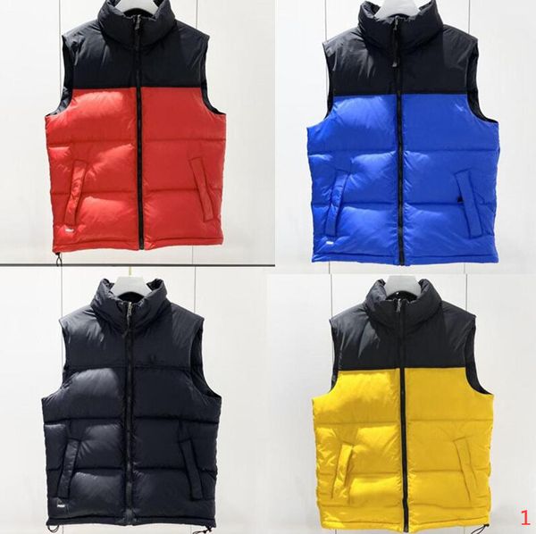 

2021 fashion design mens down vests stand collar sleeveless parkas sport style mens casual vest coat mens clothing 5 colors, Black;white