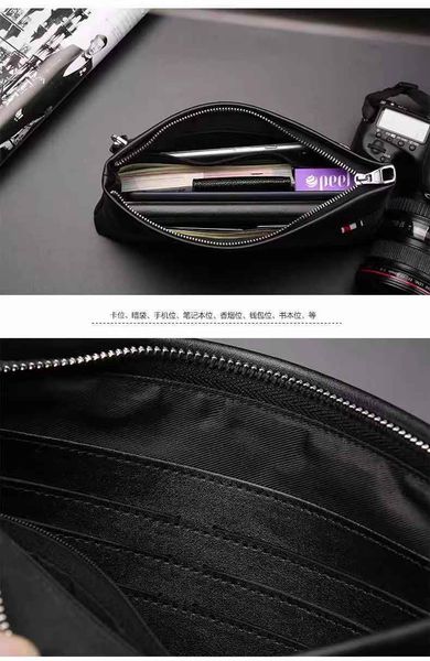

2020 classic men's leather cowhide multi-functional fashion integrated simple bag