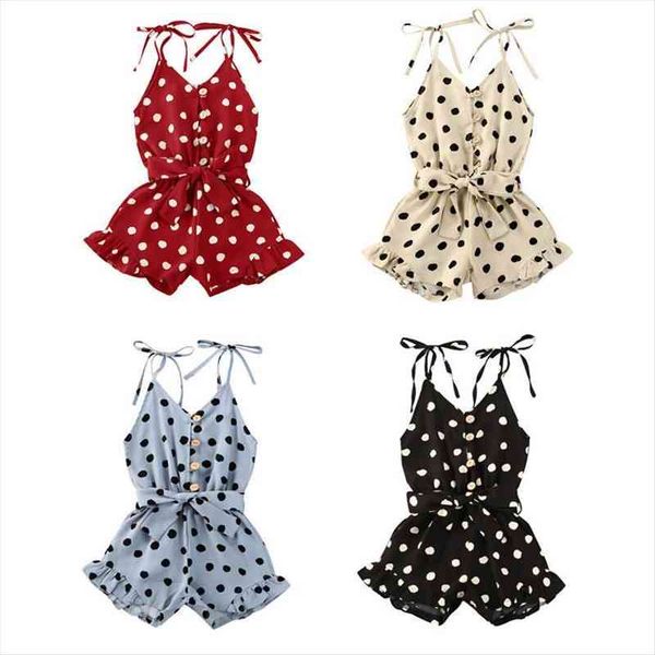 

2-6y kid baby girls heart print rompers overalls sleeveless button playsuit jumpsuits outfits, Blue