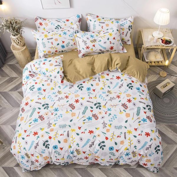 

bedding sets flower pattern girl boy kid bed cover set duvet child sheets and pillowcases comforter