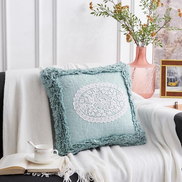 

sofa cushion stool pad lace laciness lacework decorative living room couch cojines decorativos bordados cuscini sedie