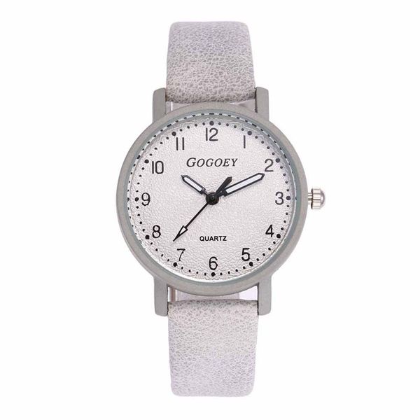 

retro design women's watch leather strap quartz luxury brand modern saat dropshipping colour three, Slivery;brown