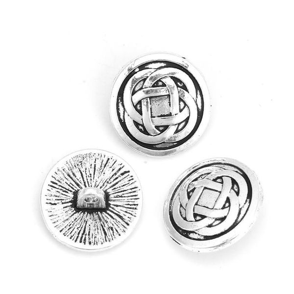

17mm dia., 30 pcsdoreenbeads zinc based alloy metal buttons for clothing jeans round antique silver color chinese kno bbyavx, Blike;white