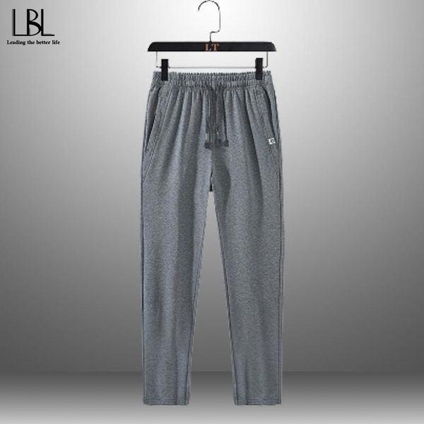 

men's pants long sports men spring casual lightweight trousers solid trouser 2021 black pant pencil male plus size 6xl