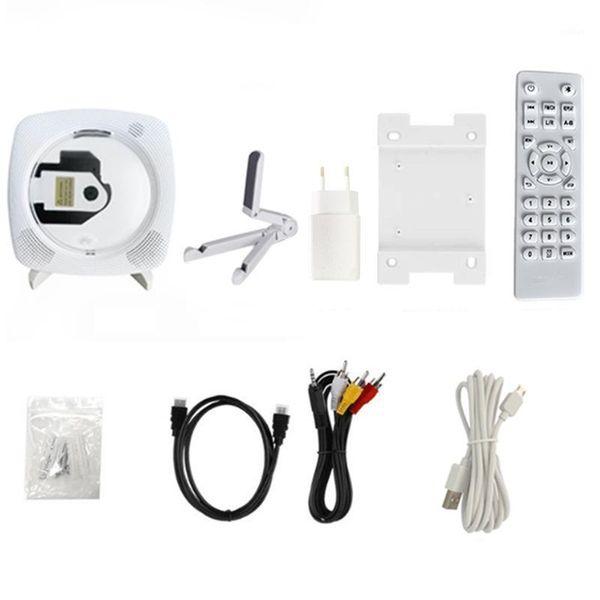 

portable cd player wall mountable dvd player fm radio with bluetooth and remote control built-in hifi speakers1
