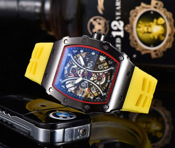 

2020 new luxury men's watch automatic mechanical watch men stainless steel skeleton design male wristwatch male clock, Slivery;brown