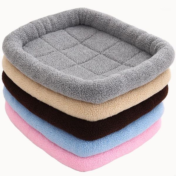 

autumn and winter new pet dog kennel winter dog mat small and medium warm lamb cashmere cat litter cat warm cushion1