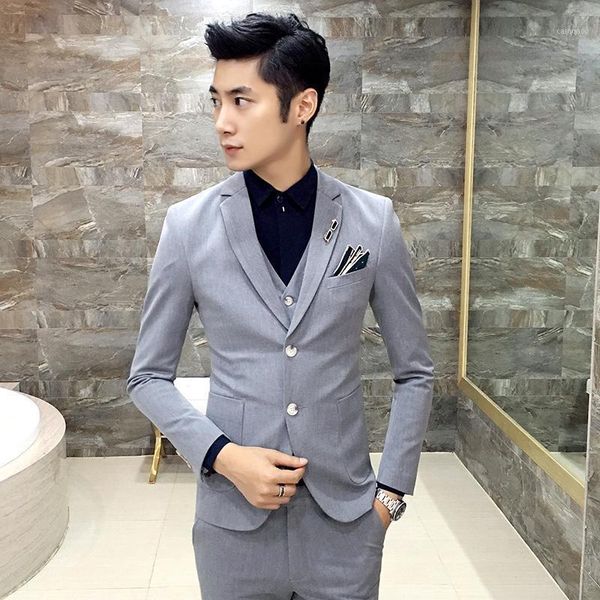 

men black/grey/blue tuxedo men suit black 3 pieces formal suit costume homme wedding suits for mens suits1, White;black