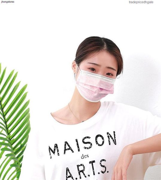 

3 ply bfe stock pink in mask 95% protective facemask anti dust comfortable fit approved hu2q