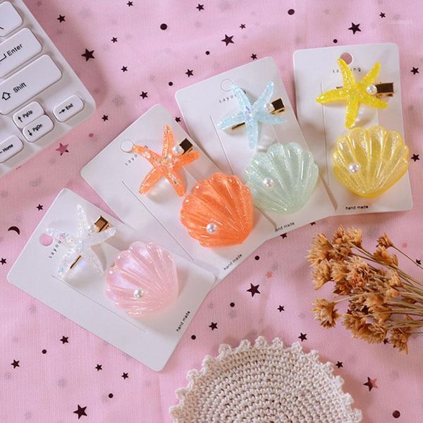 

hair accessories 2021 fashion women star alloy clip headwear kids ornament headband hairpin barrette girls accessories1, Slivery;white