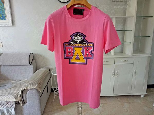 

2020t-shirts beach straight fashion pink yellow lovely men women tees cotton beach wind apparel, White;black