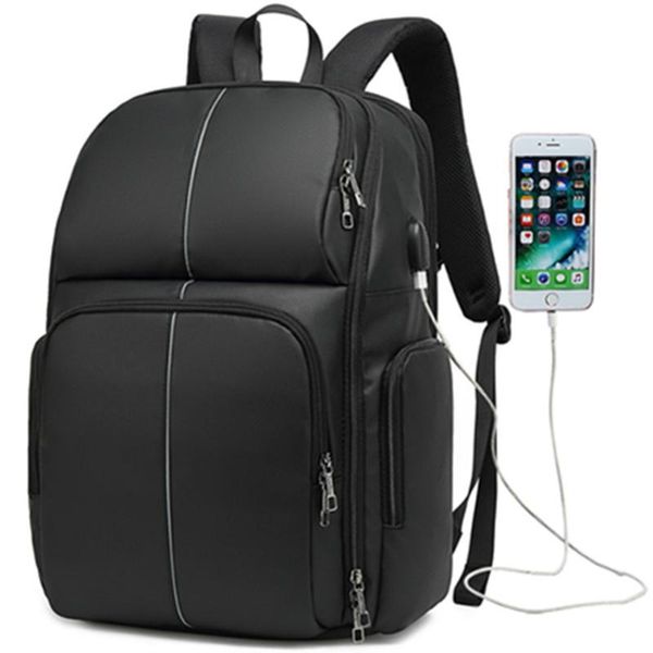 

coolbell backpack 17. 3inch lapbackpack business travel night line reflective nylon waterproof anti-theft student