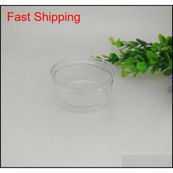 

100ml 67*30mm pet plastic jar with metal lid container food herb storage box food jars transparent food seal qylbri lipper