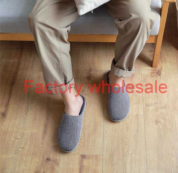 

winter furry slippers sandals mens home soft bottom non-slip white grey men slipper sandal shoes keep warm size 41-44 07, Black