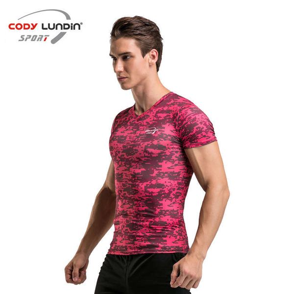 

sports suit men's summer new gym fitness tight compression running quick dry clothes shorts sportswear a018, Gray