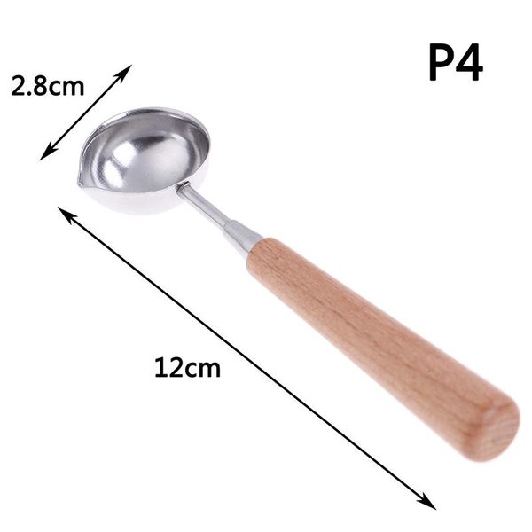 

1pc wax seal stamp accessories special wax sealing melting spoon retro wooden handle spoon for scrapbooking wax spoon h wmtrhz