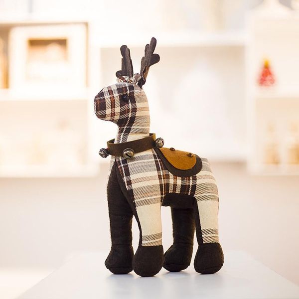 

christmas decorations reindeer doll figurine ornaments toy gift deer pendant xmas party decor prop1