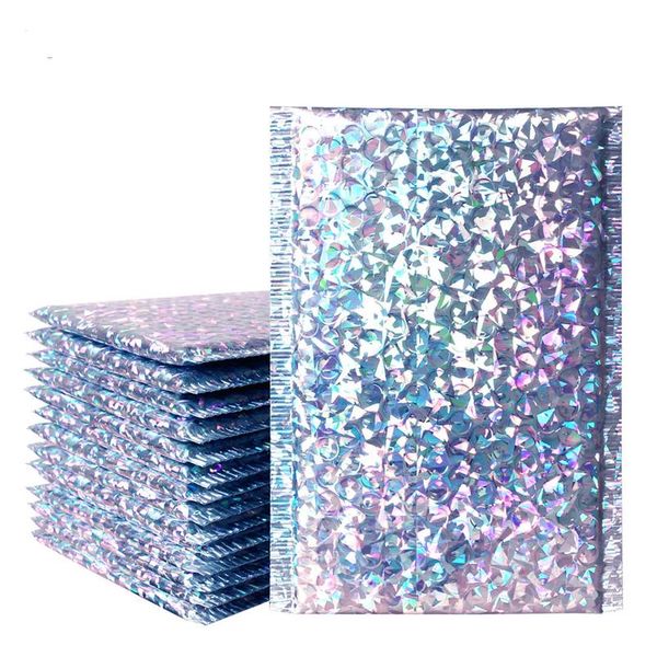 

30pcs packing padded envelope rose gold aluminum foil bubble bag padded bubble shipping mailer pouch waterproof mailing jlltaf