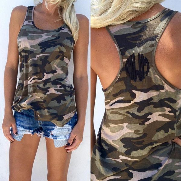 

fashion women summer military vest sleeveless cotton shirt blouse casual tank t shirt roupas feminina, White