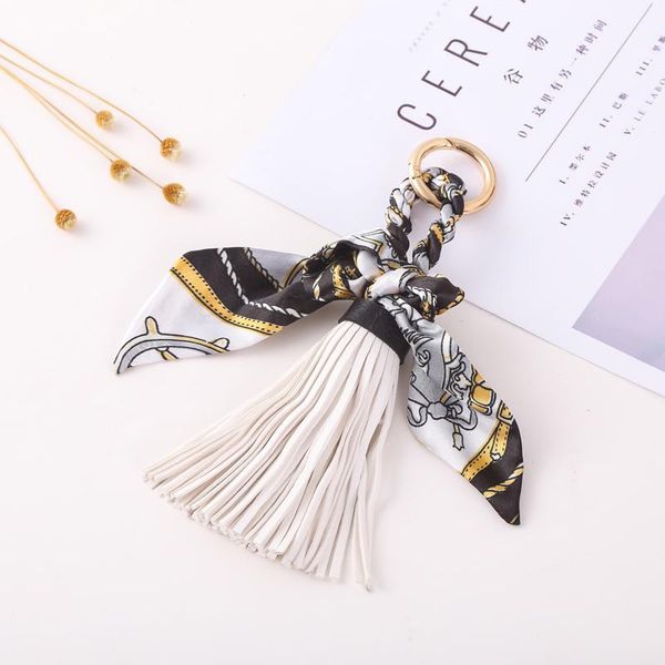 

12pcs dozen whole scarves key holder bowknot exquisite decoration pu leather tassels keychains women bag eh810c h bbymox