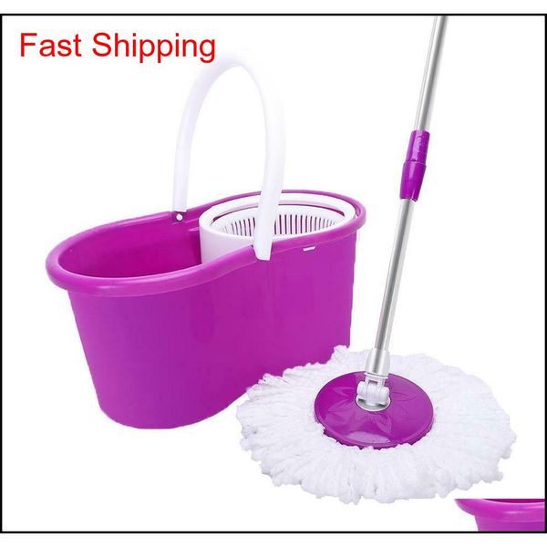 

360rotating head easy magic floor mop bucket 2x head microfi qyluml sweet07