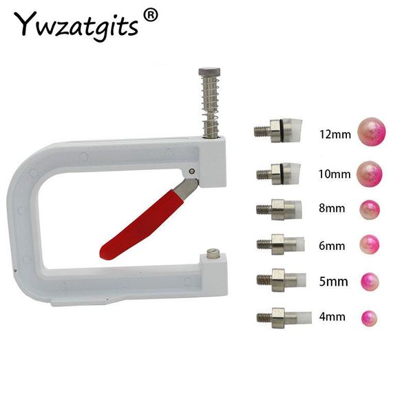 

sewing notions & tools 1set bead machine clothing pearl rivet craft for diy knitting lace hat hair yj0244, Black